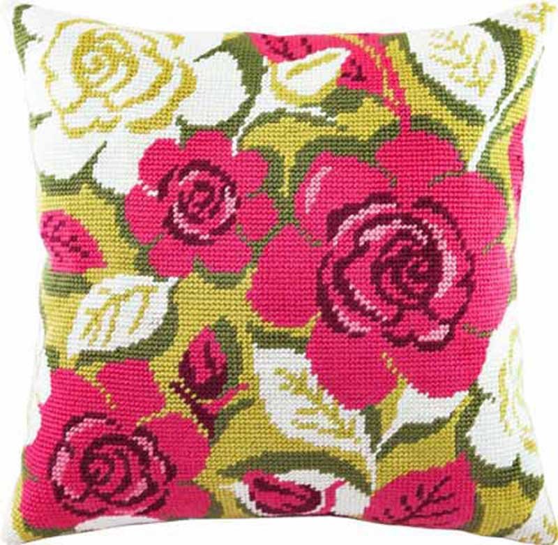 Foto Pillow for embroidery half-cross Charіvnytsya V-96 Roses