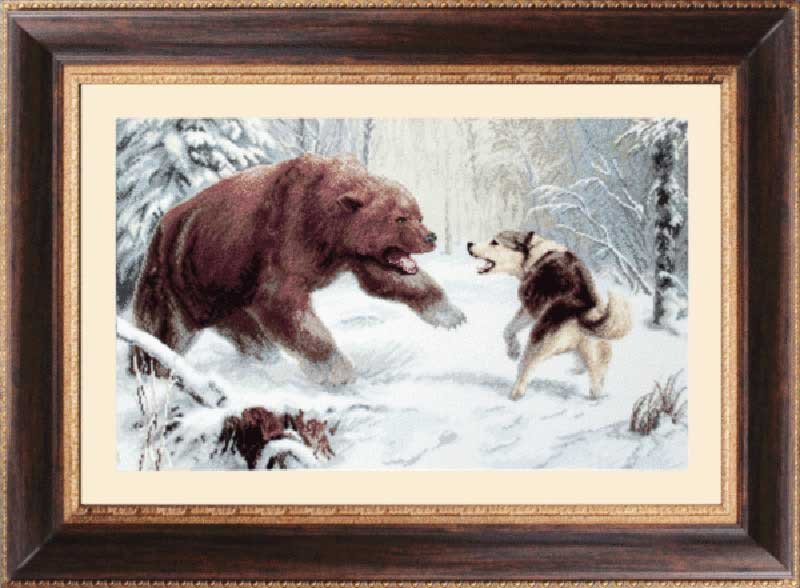 Photo Cross stitch kit Momentos Magicos M-23 The owner of the forest