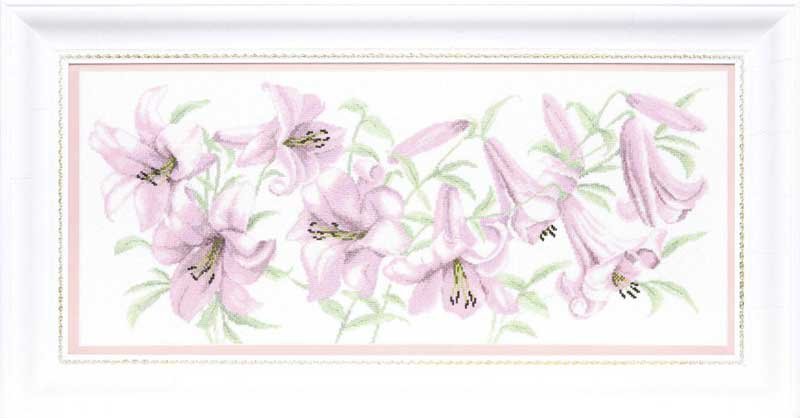 Photo Cross stitch kit Momentos Magicos M-231 Lilac lilies