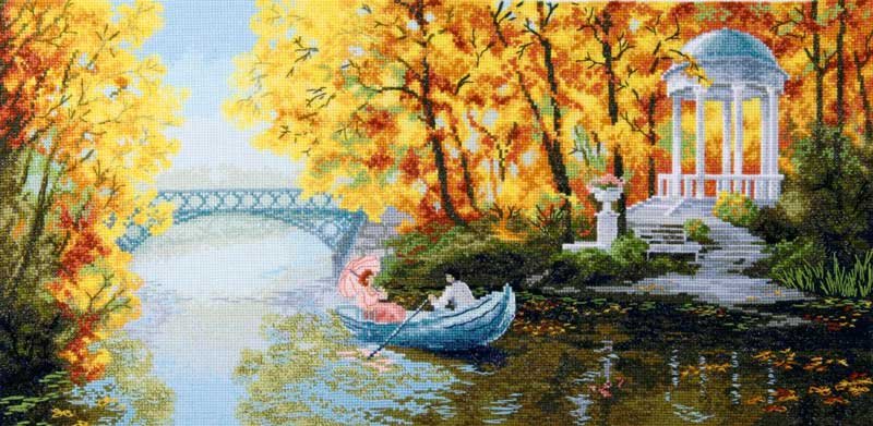 Photo Cross stitch kit Momentos Magicos M-389 Golden autumn