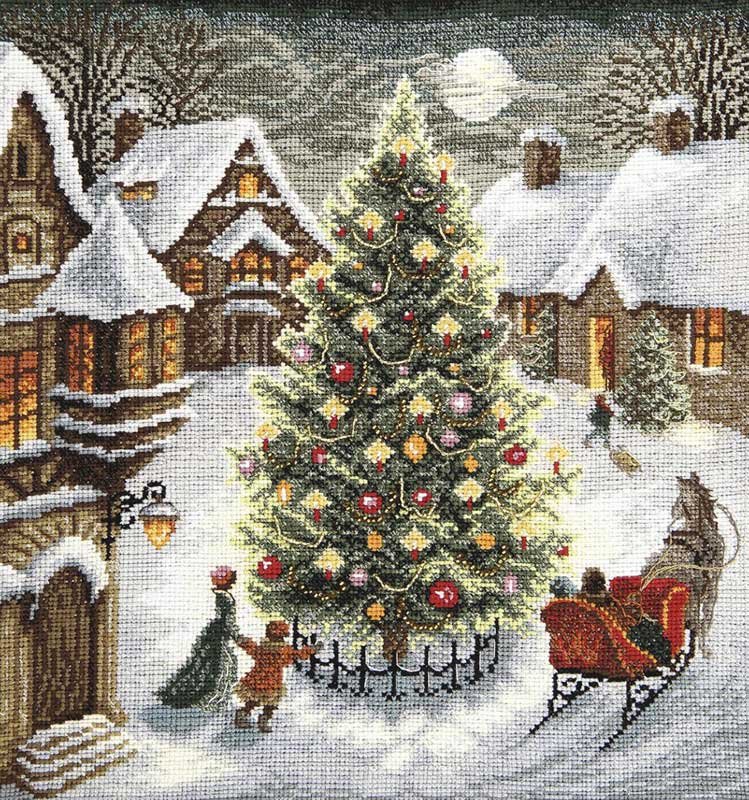 Photo Cross stitch kit Momentos Magicos M-401 Christmas tree of wishes