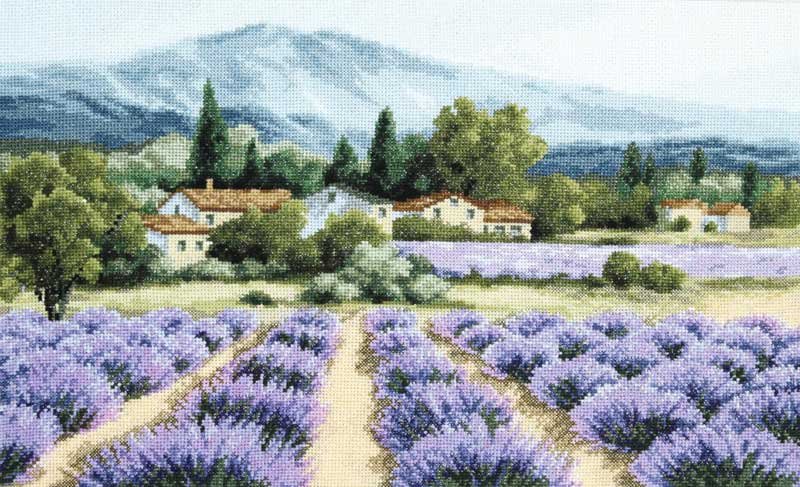 Photo Cross stitch kit Momentos Magicos M-416 Mountain lavender