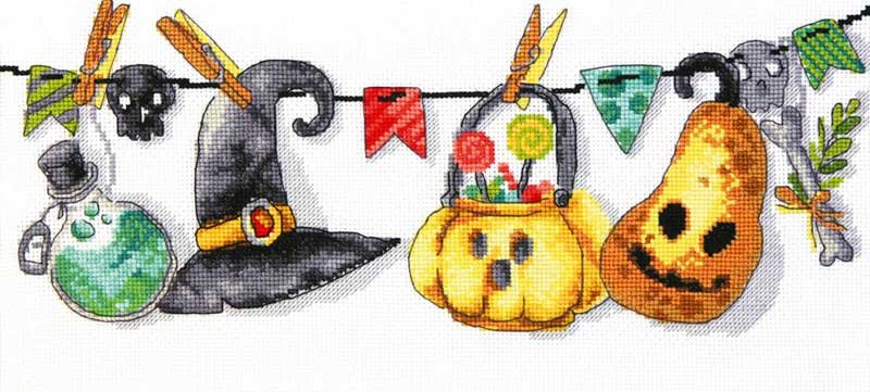 Photo Cross stitch kit Momentos Magicos M-447 Halloween