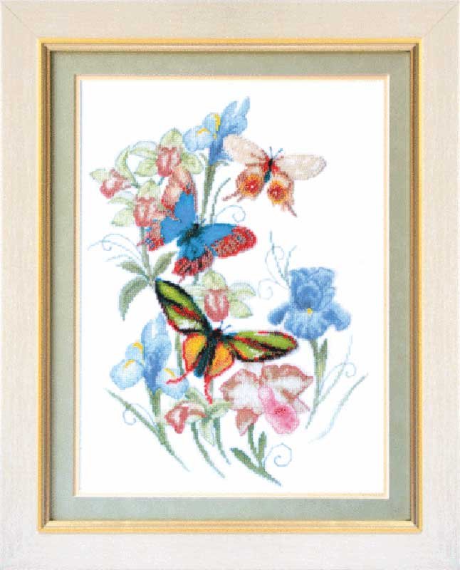 Фото Набір для вишивання хрестиком Чарівна Мить М-48 Метелики