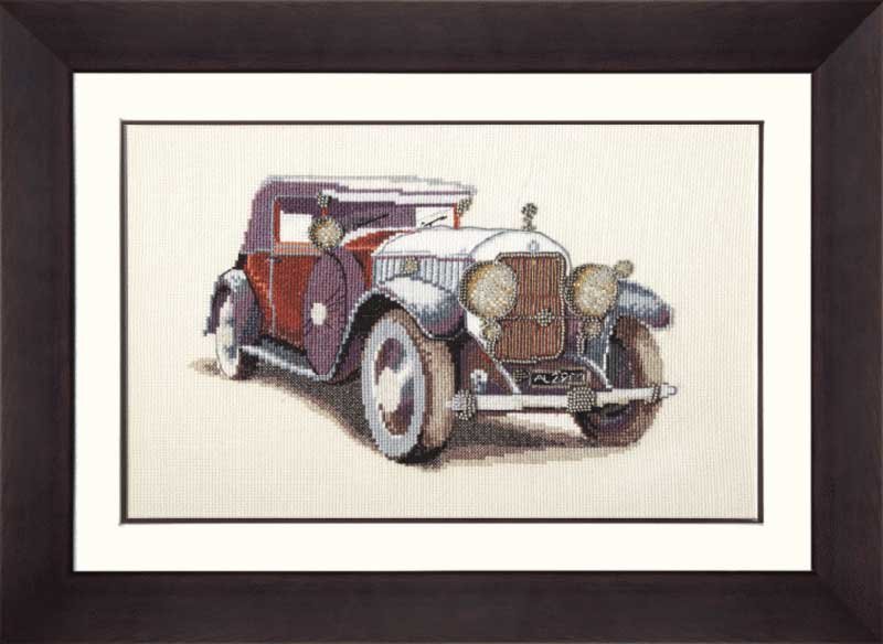 Фото Набір для вишивання хрестиком Чарівна Мить М-95 Авто Skoda 1933