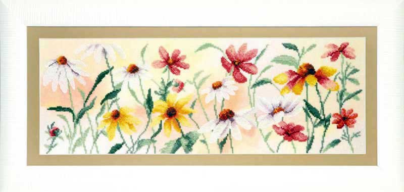 Photo Partial embroidery kit Momentos Magicos PK-110 Colorful flowers