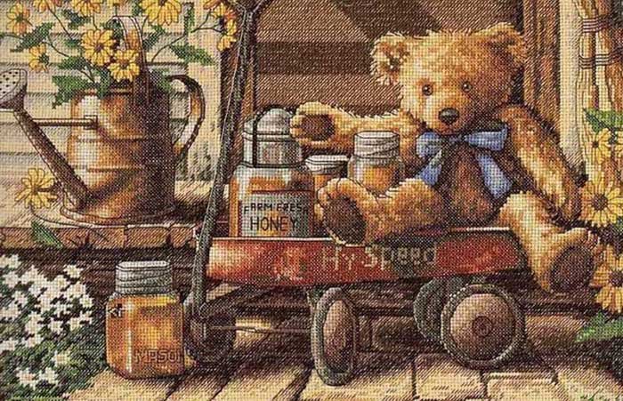 Foto Cross Stitch Kits Classic Design 4335 Honey bear
