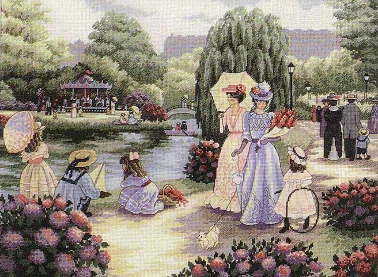 Foto Cross Stitch Kits Classic Design 4344 Summer walk