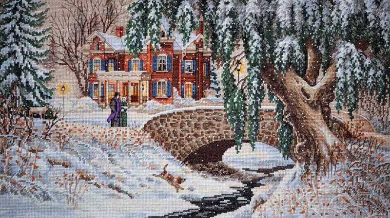 Foto Cross Stitch Kits Classic Design 4430 Winter patterns