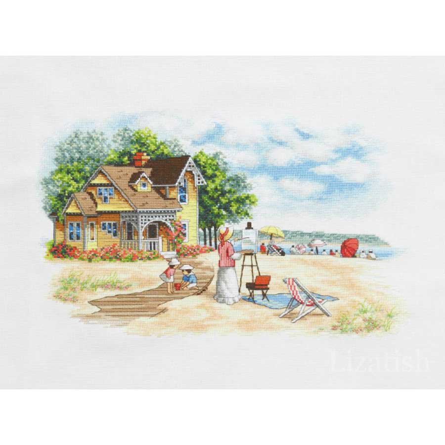 Foto Cross Stitch Kits Classic Design 4478 House on the beach