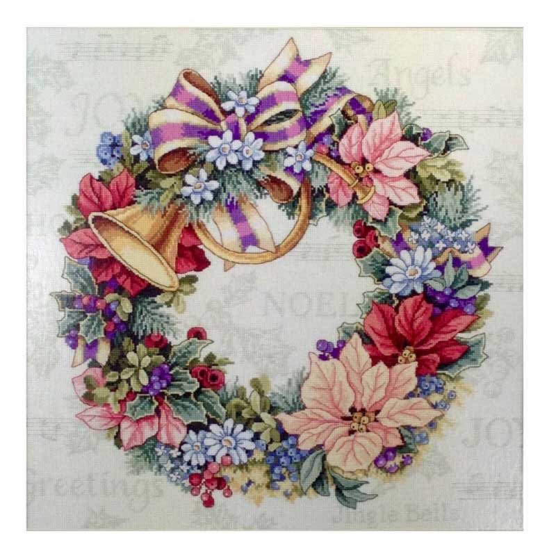 Foto Cross Stitch Kits Classic Design 4485 Christmas wreath