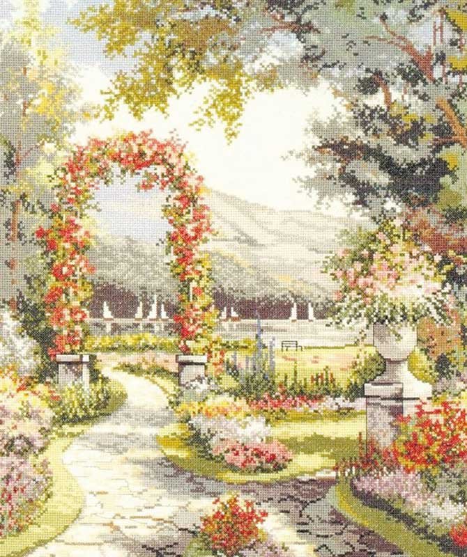 Foto Cross Stitch Kits Classic Design 4586 A magical garden