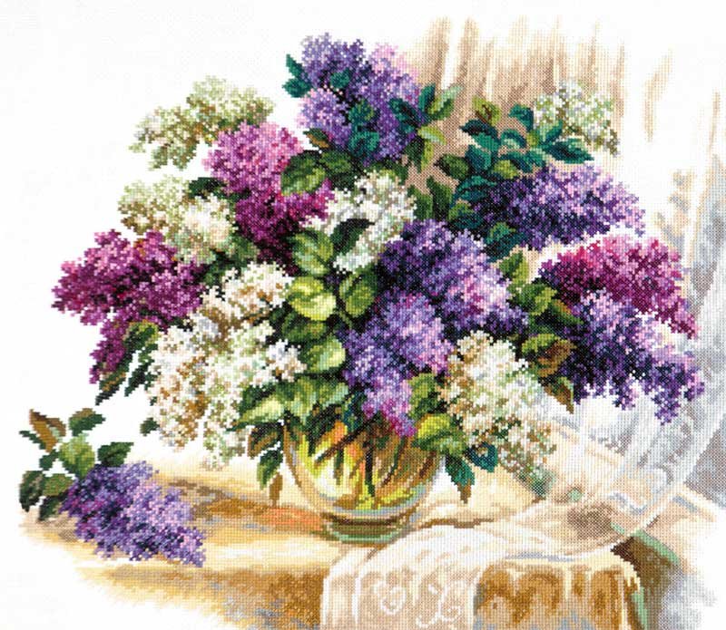 Foto Cross Stitch Kits Classic Design 8336 Lilac aroma