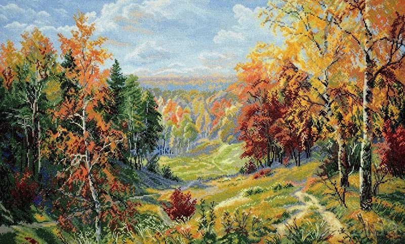 Foto Cross Stitch Kits Classic Design 8345 Bright autumn