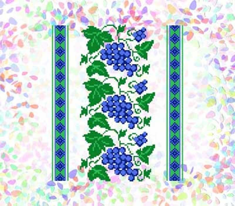Foto Flizelin water-soluble sew Confetti K-257 Grape