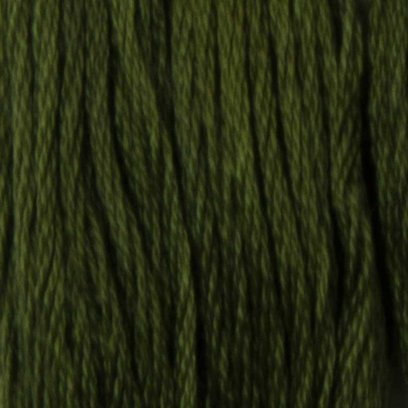 Фото Нитки для вишивання бавовняні DMC 3051 Темно-зелений сірий