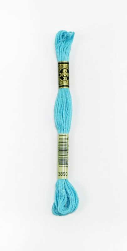 Photo Cotton thread for embroidery DMC 3890 Very Light Bright Turquoise