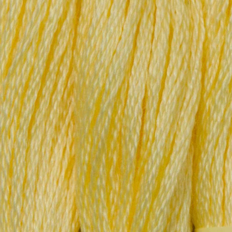 Photo Cotton thread for embroidery DMC 745 Light Pale Yellow