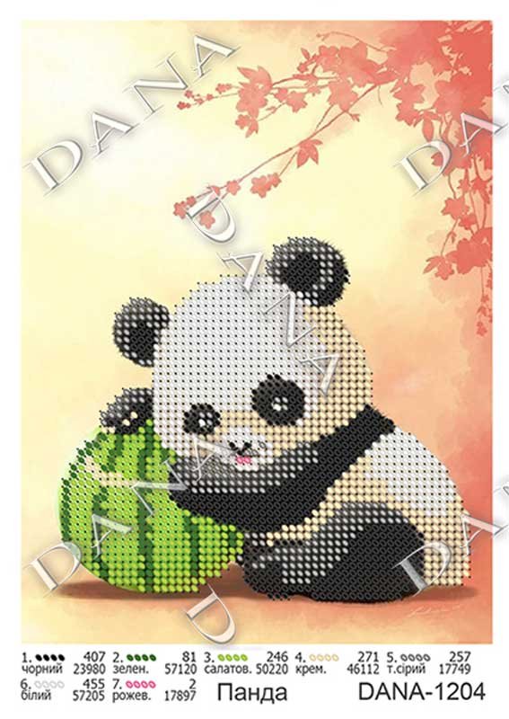 Photo Pattern for beading DANA-1204 Panda