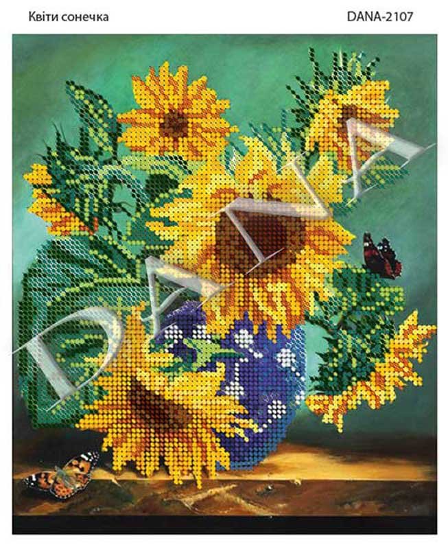 Фото Схема для вишивання бісером ДАНА-2107 Квіти сонечка