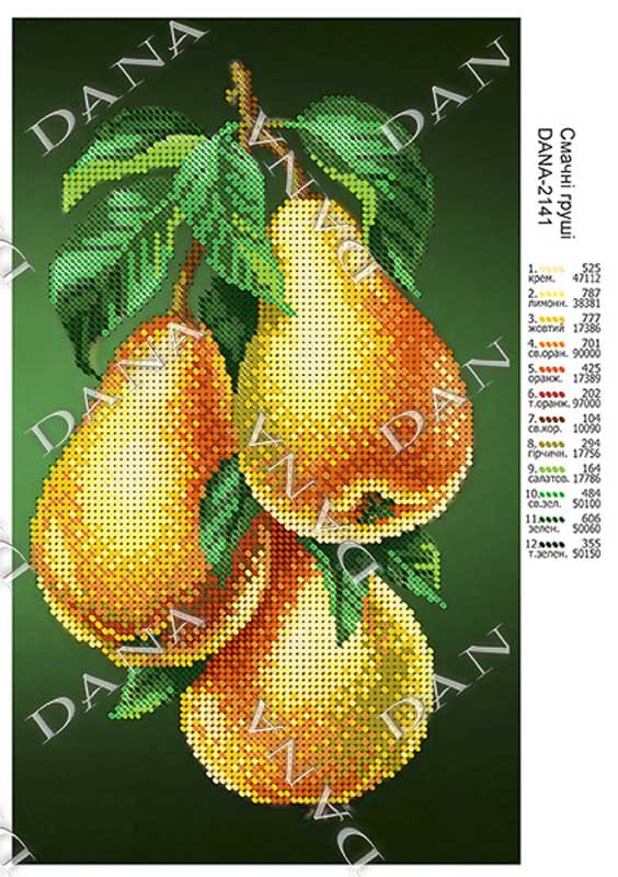 Photo Pattern beading DANA-2141 Tasty pears
