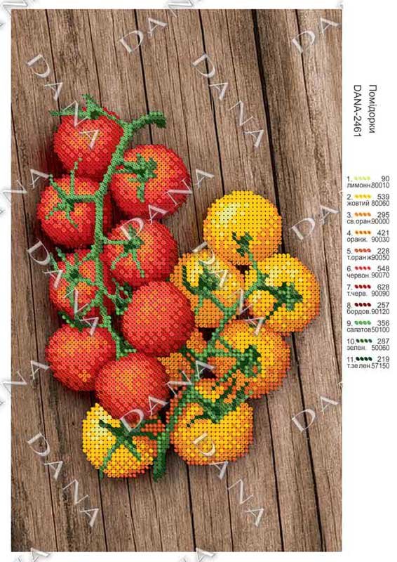 Photo Pattern beading DANA-2461 Tomatoes
