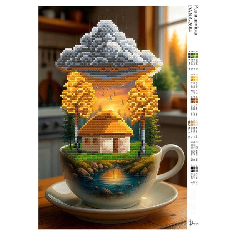 Фото Cхема для вышивки бисером  ДАНА-2604 Родной дом