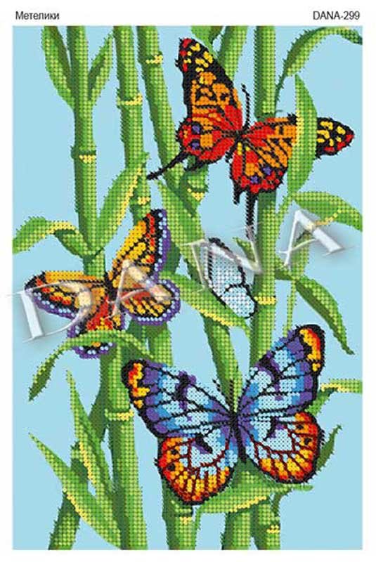 Фото Cхема для вышивки бисером  ДАНА-299 Бабочки