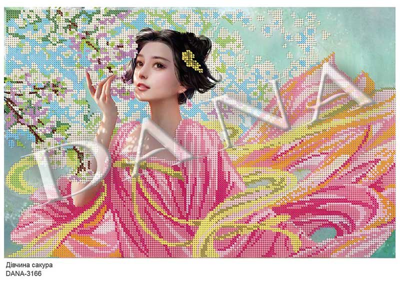 Photo Pattern beading DANA-3166 Girl Sakura