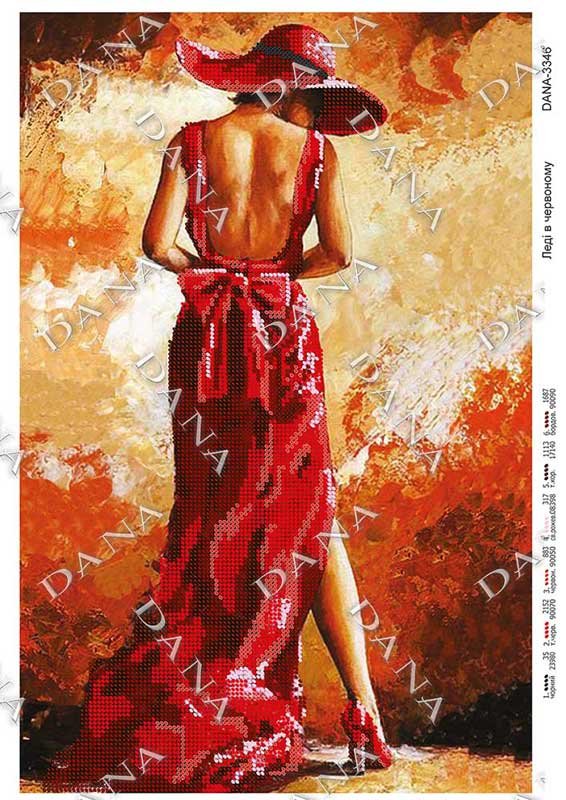 Photo Pattern beading DANA-3346 Lady in Red