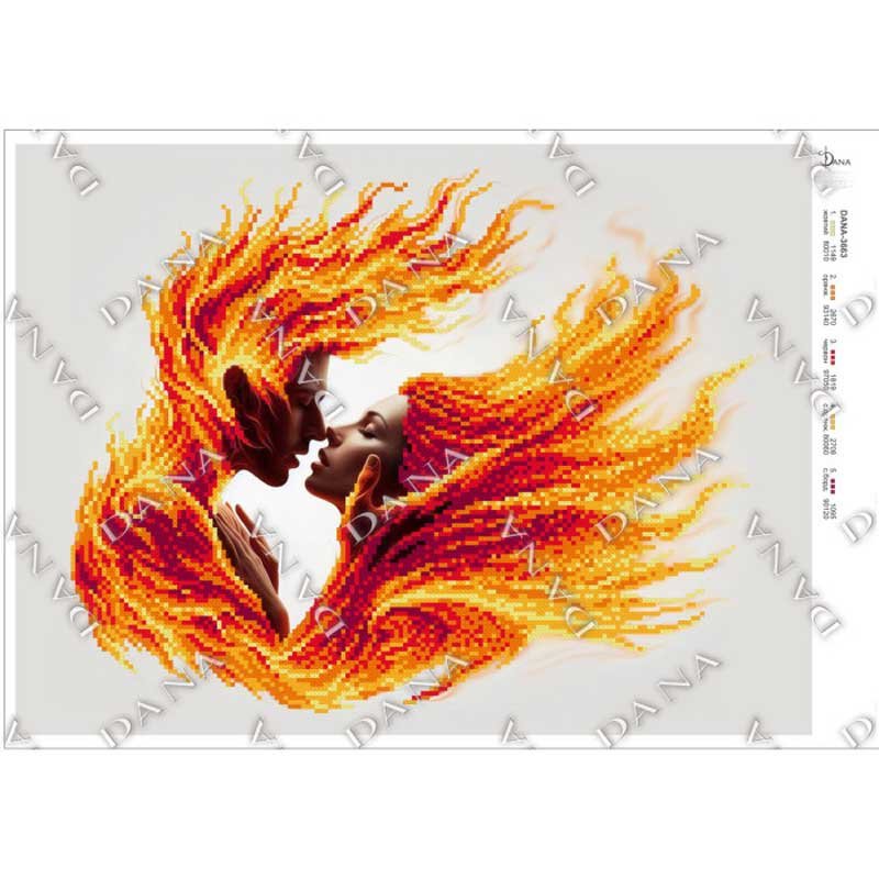 Photo Pattern beading DANA-3663 Burning Passion