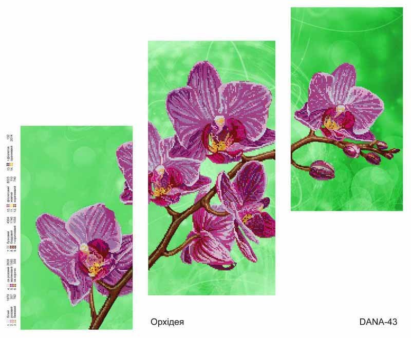 Photo Pattern beading DANA-43 Orchid Photo Pattern beading DANA-43 Orchid