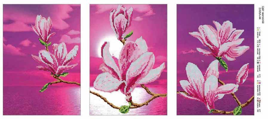 Photo Pattern beading DANA-44 Magnolia flowers Photo Pattern beading DANA-44 Magnolia flowers