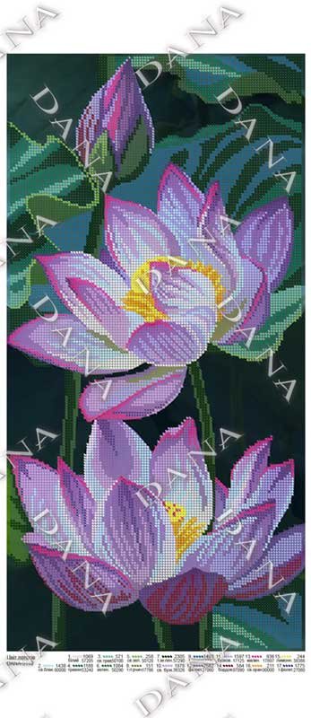 Photo Pattern beading DANA-5110 Color lotosov