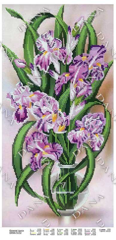 Photo Pattern beading DANA-5132 Fairy irises