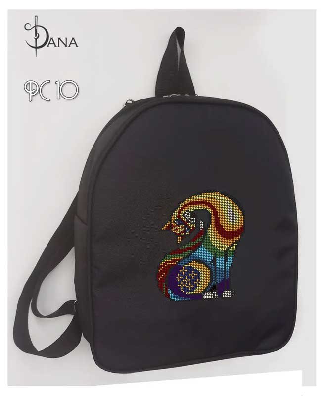 Photo Backpack with beaded embroidery DANA PC-10