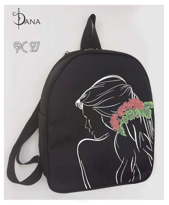 Photo Backpack with beaded embroidery DANA PC-27