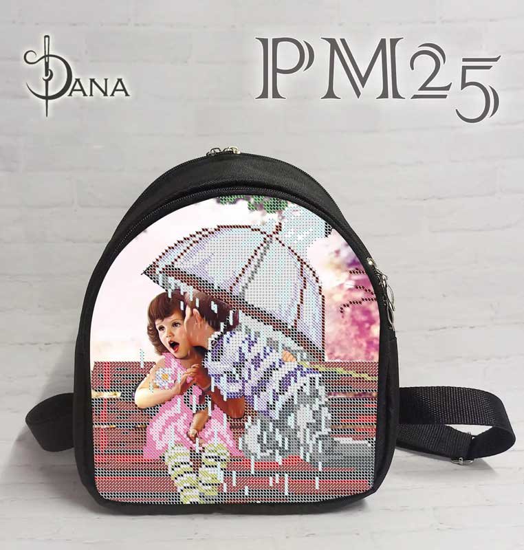 Photo Backpack with beaded embroidery DANA PM-25