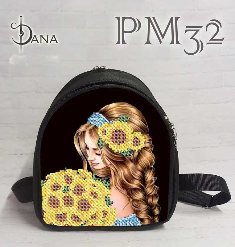 Photo Backpack with beaded embroidery DANA PM-32