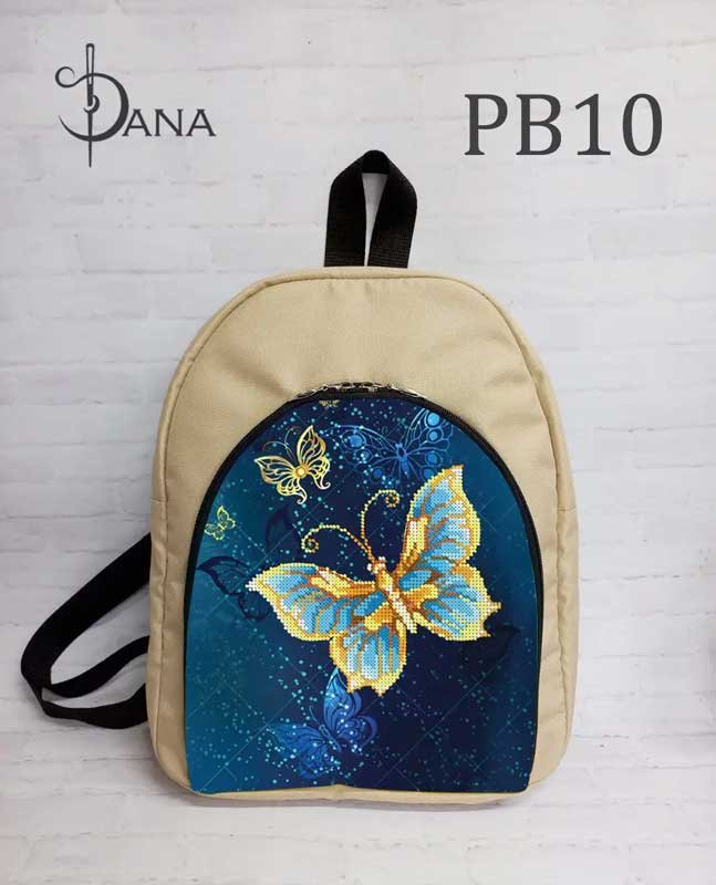 Photo Backpack with beaded embroidery DANA PB-10