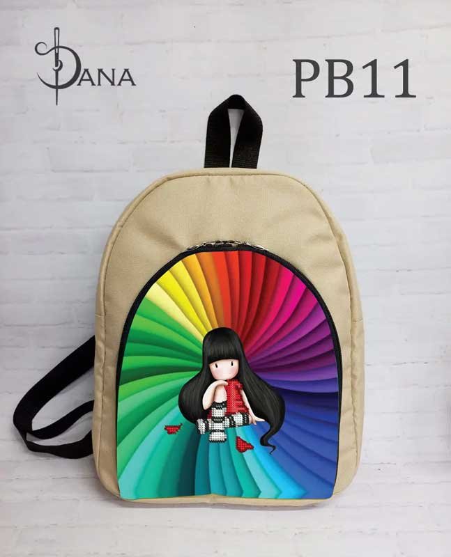Photo Backpack with beaded embroidery DANA PB-11