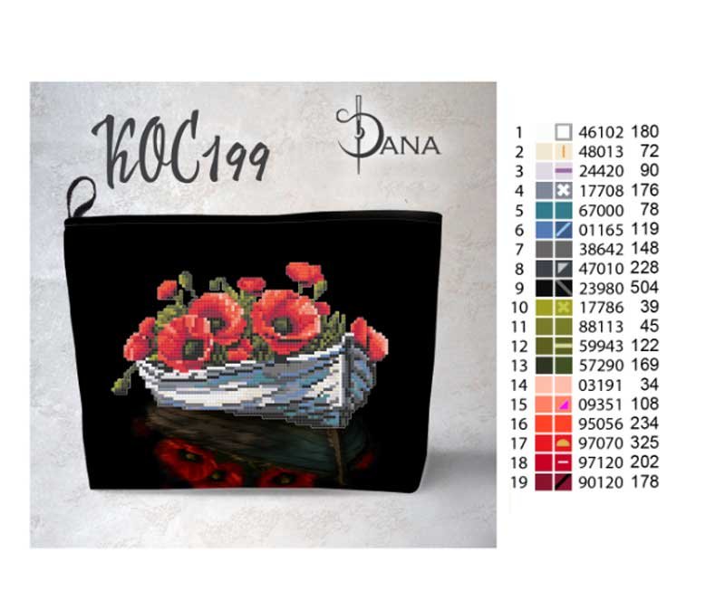 Photo 2 The need for beads Cosmetic bags DANA KOC-199