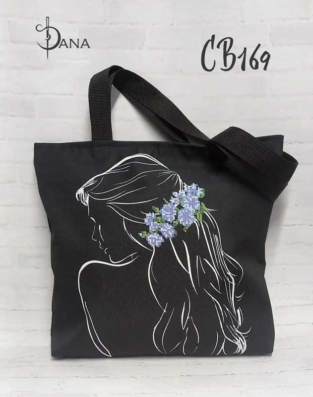 Photo Eco bags shopper with beaded embroidery DANA CB-169