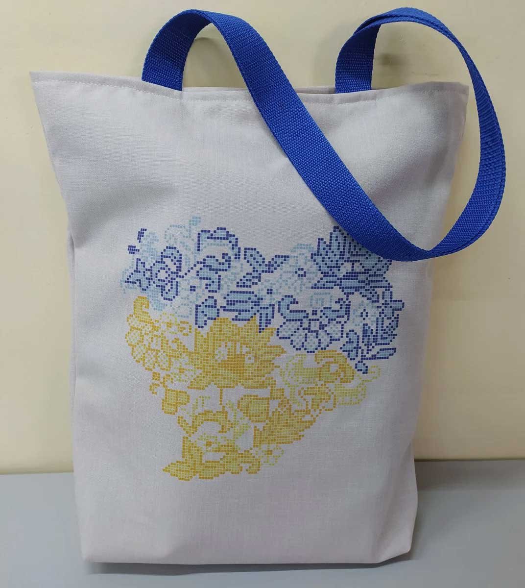 Photo Eco bags shopper with beaded embroidery DANA CB-19
