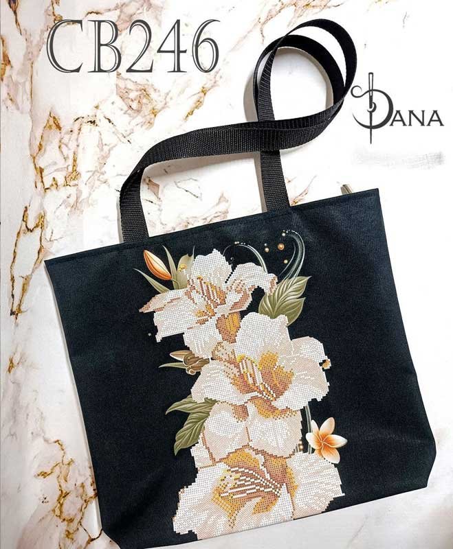 Photo Eco bags shopper with beaded embroidery DANA CB-246