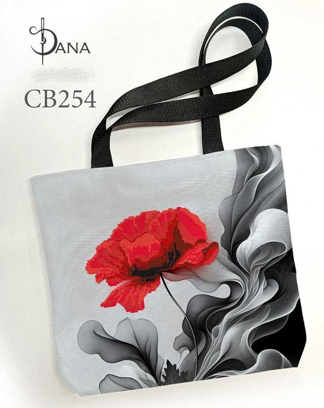 Photo Eco bags shopper with beaded embroidery DANA CB-254