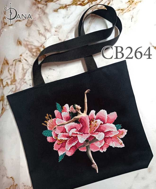 Photo Eco bags shopper with beaded embroidery DANA CB-264