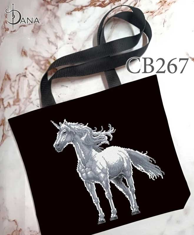 Photo Eco bags shopper with beaded embroidery DANA CB-267