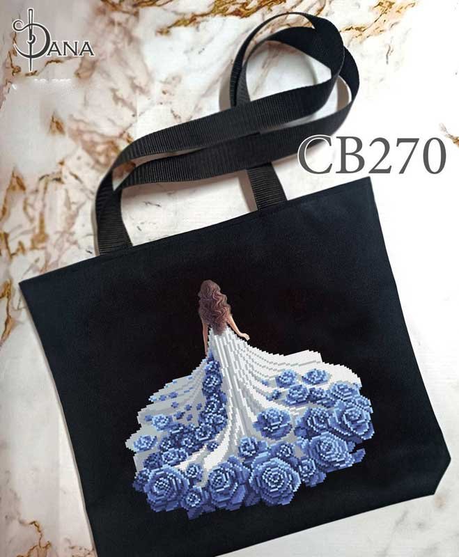 Photo Eco bags shopper with beaded embroidery DANA CB-270