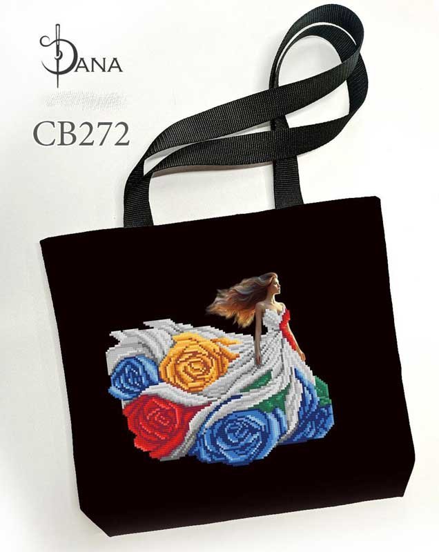 Photo Eco bags shopper with beaded embroidery DANA CB-272